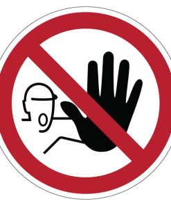 Pegatina señal de prohibición de entrada