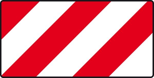 Panel señal. dcho rojo-blanco 3 Panel señal. dcho rojo-blanco - Imagen 3