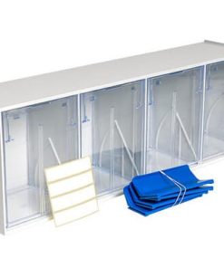Sistema de almacenaje 4 piezas, 60 cm