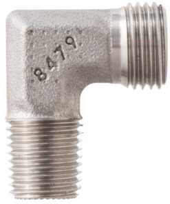 Codo de espárrago macho 10L x 1/4" NPT acero inox. 13 Codo de espárrago macho 10L x 1/4" NPT acero inox.