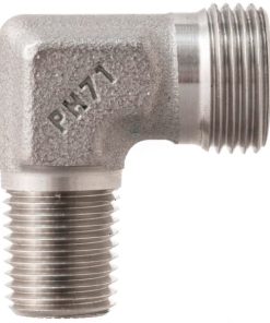 Codo de espárrago macho 12L x 1/4" NPT acero inox. 15 Codo de espárrago macho 12L x 1/4" NPT acero inox.