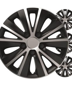 Tapacubos coche 4pcs set Rapide negro y plata 14" COLOR BOX