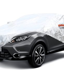 Cobertor reflectivo para coche (funda protectora), color ALUMINIO, con cierre, 120g algodón, talla: SUV/VAN L