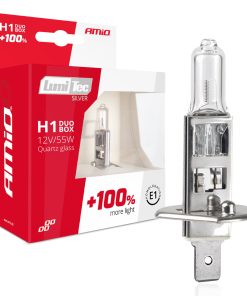 Kit halógenos LumiTec SILVER +100% H1 12V 55W DUO BOX