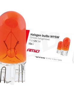 Bombillas halógenas WY5W T10 5W W2.1x9.5d AMBER 12V 10 unid.