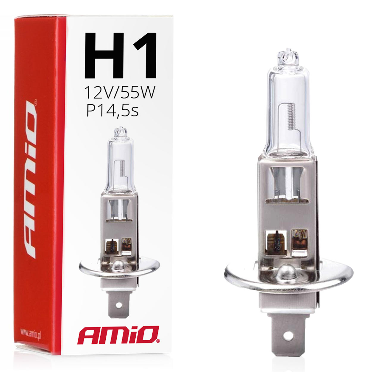 Bombilla halógena H1 12V 55W 1 Bombilla halógena H1 12V 55W