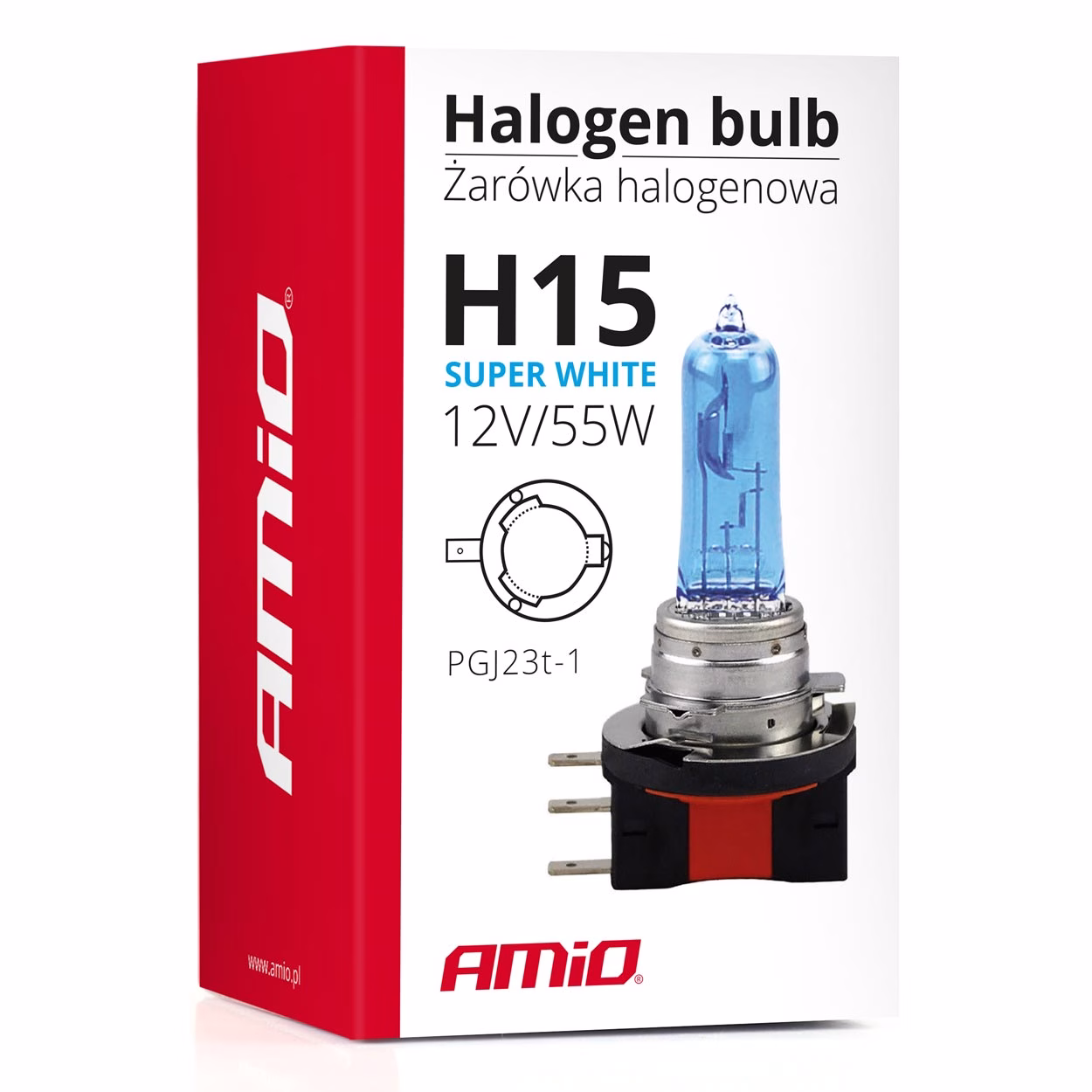 Bombilla halógena  H15 12V 55W Super White - Imagen 7
