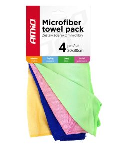 Kit de 4 Panos de Microfibra 30x30 cm