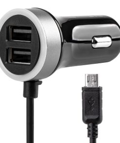 Cargador de Móvil USB para Coche 12/24V Micro + 2x USB 2.4A PCH PRO-01