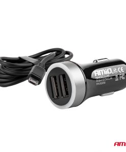 Alternative view of Cargador de Móvil USB para Coche 12/24V Micro + 2x USB 2.4A PCH PRO-01