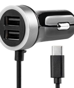 Cargador de Móvil USB para Coche 12/24V Micro C + 2x USB 2.4A PCH PRO-3