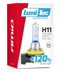 Bombilla halógena LumiTec SuperWhite +120% H11 12V 55W