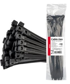 Brida plástica para cables 4,8x350mm - 100 unid.