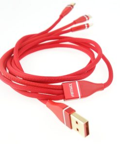 Cable USB 3 en 1 Lightning/USB C/micro USB 1.2m 3.1A UC-7 4 Cable USB 3 en 1 Lightning/USB C/micro USB 1.2m 3.1A UC-7 - Imagen 2