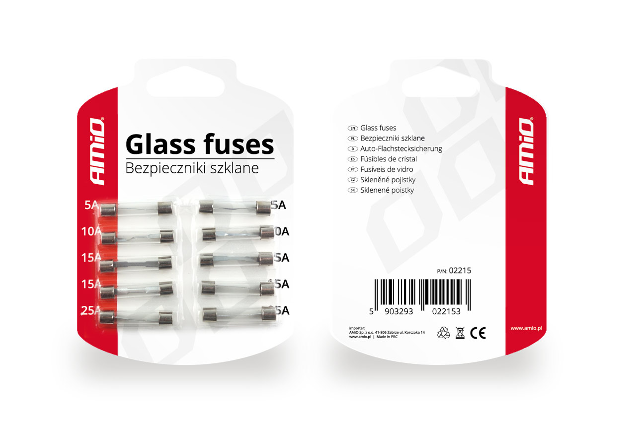 Fusibles de Cristal 10 unid 1 Fusibles de Cristal 10 unid
