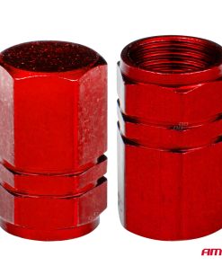 Tapones de aluminio para válvula color rojo 4 unid. 6 Tapones de aluminio para válvula color rojo 4 unid. - Imagen 3