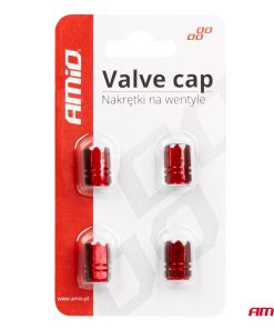 Tapones de aluminio para válvula color rojo 4 unid. 7 Tapones de aluminio para válvula color rojo 4 unid. - Imagen 4