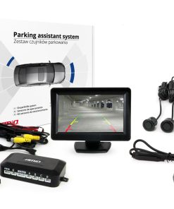 Sensor de Aparcamiento TFT01 4,3" con cámara HD-305 LED 4 sensores - color negro "GOLD"
