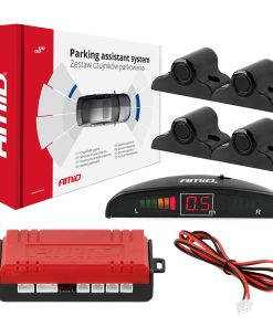 Sensor de Aparcamiento LED 4 sensores- color negro 19mm TRUCK