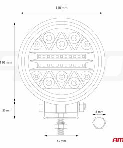 Lámpara de Trabajo AWL16 26LED COMBO 9-36V - Imagen 11