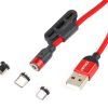 Cable USB 3 en 1 MAGNÉTICO Lightning/USB C/micro USB 1m UC-08