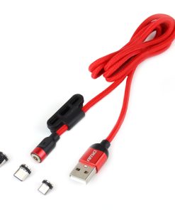 Cable USB 3 en 1 MAGNÉTICO Lightning/USB C/micro USB 1m UC-08 - Imagen 3