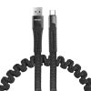Cable espiral USB+microUSB 1.2m FullLINK UC-12