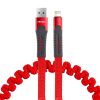 Cable espiral USB+Apple lightning 1.2m FullLINK UC-13