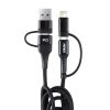 Multi-Cable USB 2 en 1 C-USB C iOs USB A FullLINK 1m UC-15