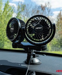 Alternative view of Ventilador de coche con ventosa 2x4" 24V