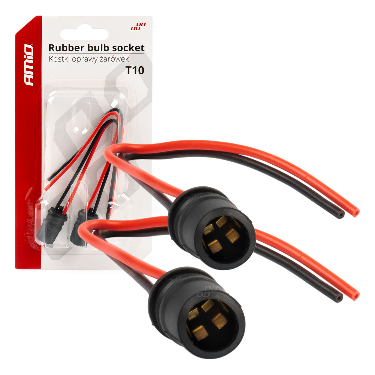 Portalámparas 2 uds. T10 cable 15 cm 1 Portalámparas 2 uds. T10 cable 15 cm