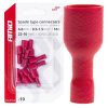 Terminal Plano Hembra Rojo  6.6mm 0.5-1.5mm2 10A 10 uds.