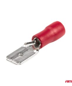 Alternative view of Terminal Plano Macho Rojo 6.3mm 0.5-1.5mm2 10A 10 uds.