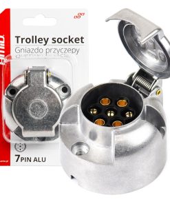 Enchufe metálico para remolque 7 polos ALU- blister