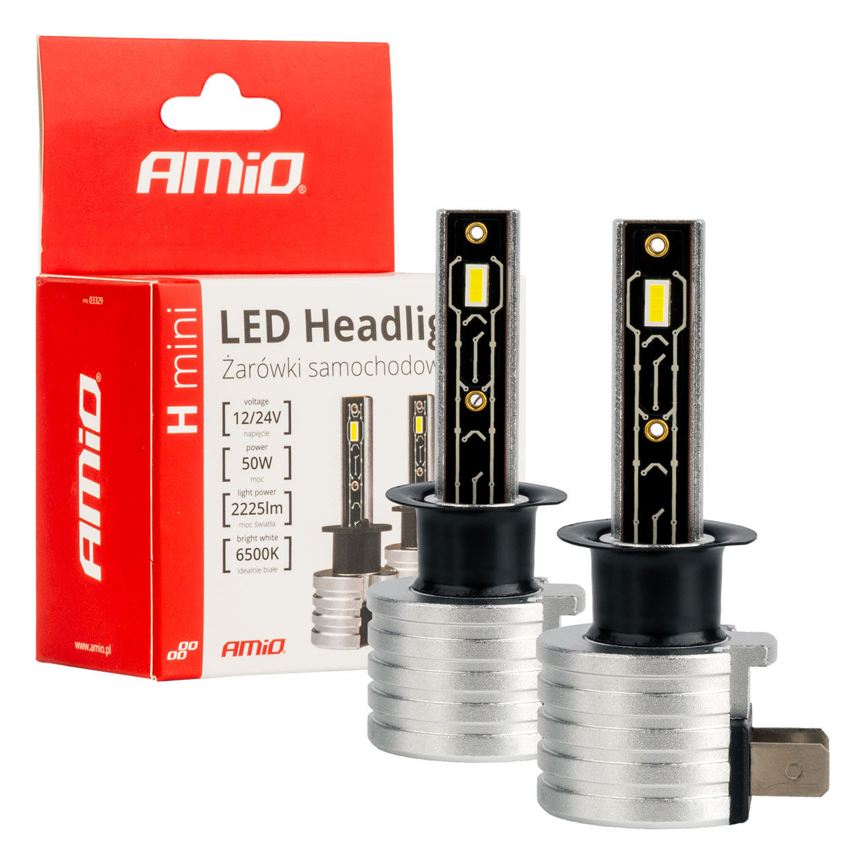 Bombilla Luz de Cruce LED Headlamp H1 H-mini AMiO 1 Bombilla Luz de Cruce LED Headlamp H1 H-mini AMiO
