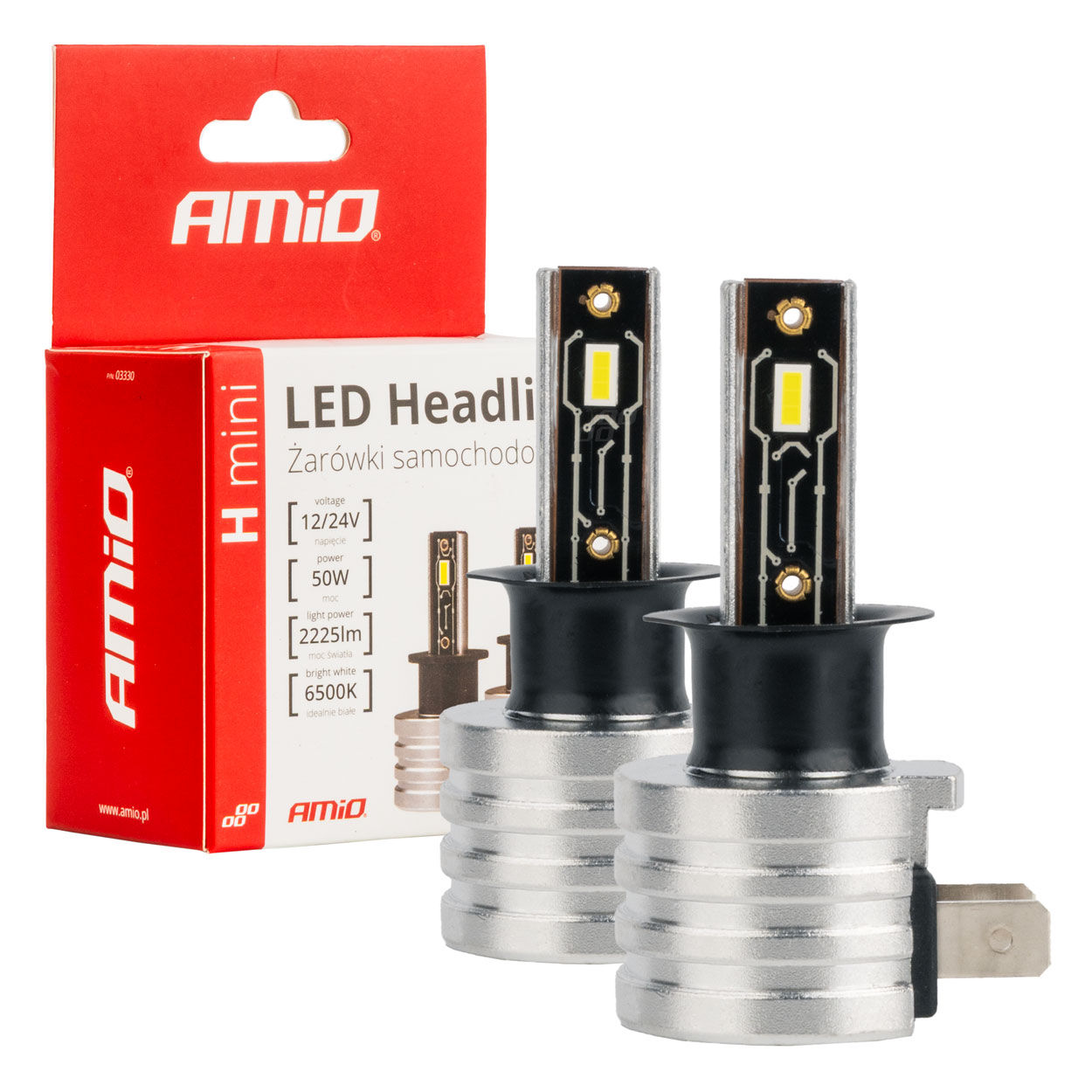 Bombilla Luz de Cruce LED Headlamp H3 H-mini AMiO 1 Bombilla Luz de Cruce LED Headlamp H3 H-mini AMiO
