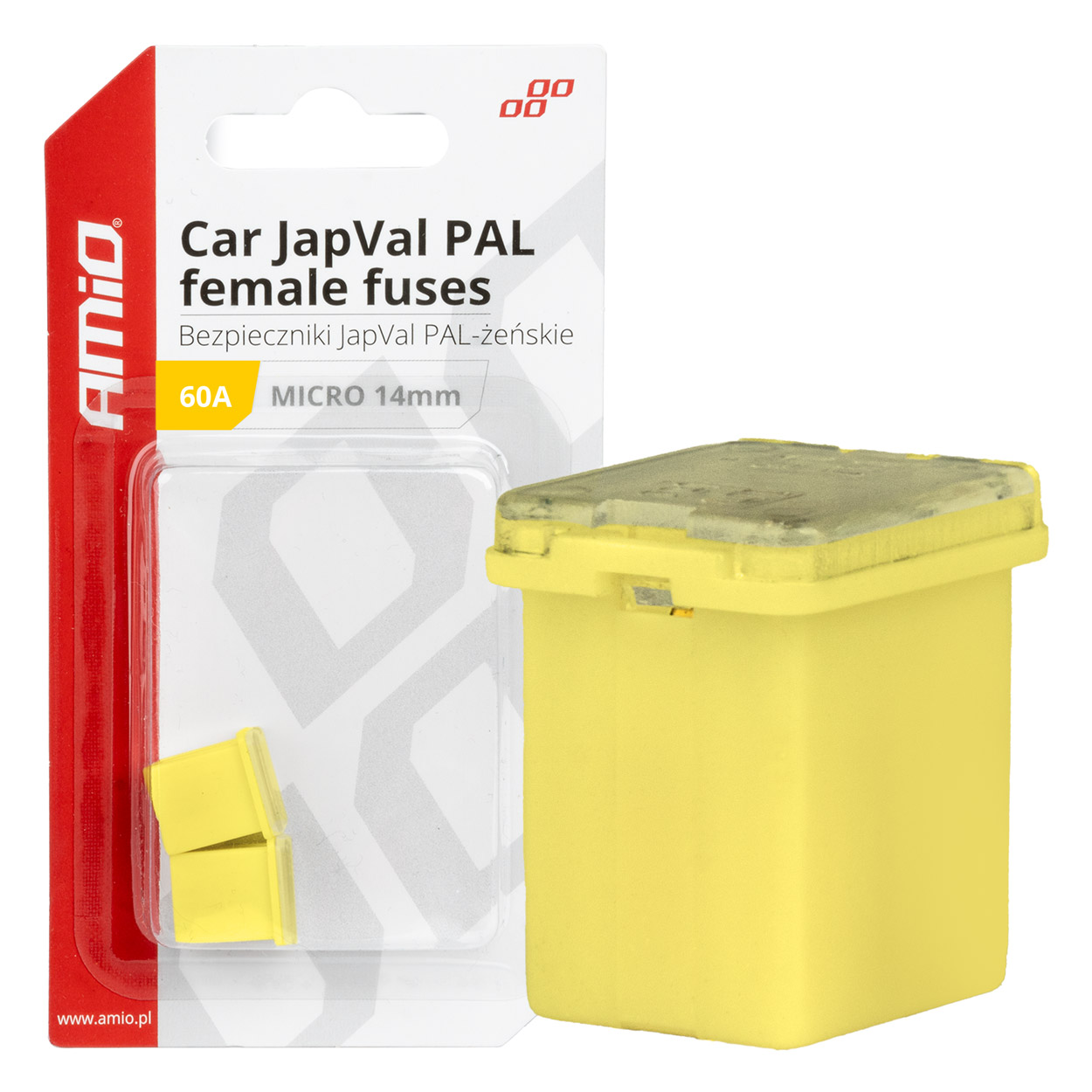 Fusible JapVal PAL Hembra 60A AMIO-03456 1 Fusible JapVal PAL Hembra 60A AMIO-03456