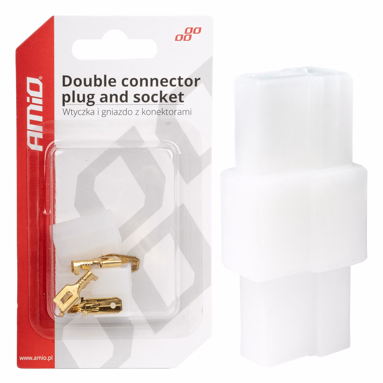 Conector con terminales macho/hembra AMIO-03512 1 Conector con terminales macho/hembra AMIO-03512