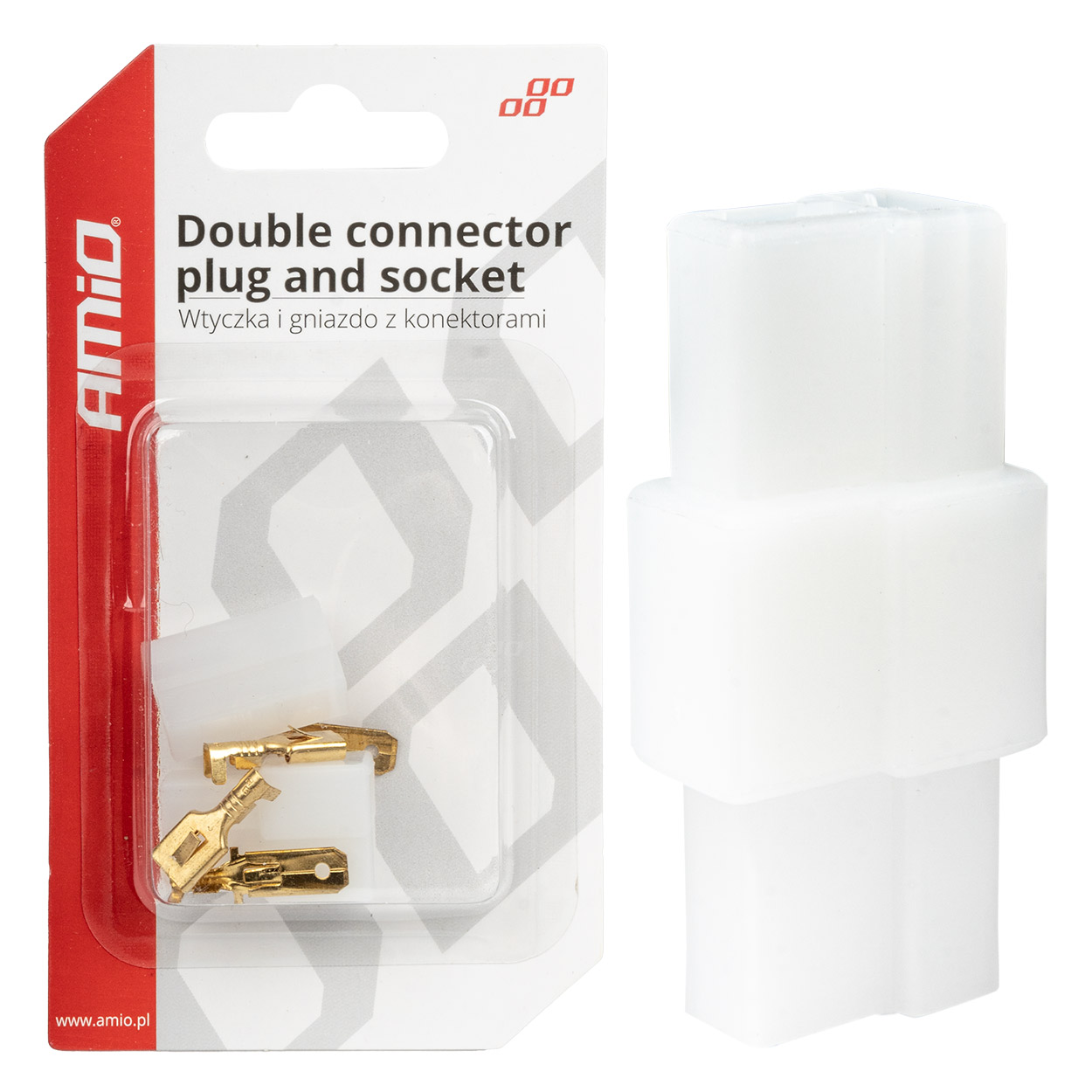 Conector con terminales macho/hembra AMIO-03512 1 Conector con terminales macho/hembra AMIO-03512