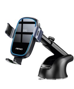 Cargador inalámbrico de inducción, fijación por ventosa 15W AMIO-03779