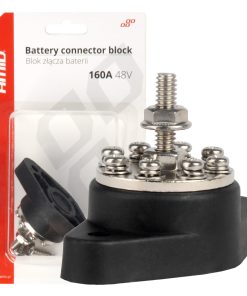 Bloque de distribución de conectores de batería barra colectora de 8 pliegues máx. 48V 160A AMIO-03807