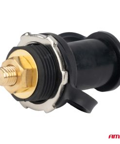 Alternative view of Conector alimentación batería negro menos con tapón 3/8 M10 12V 24V 48V 250A AMIO-03813