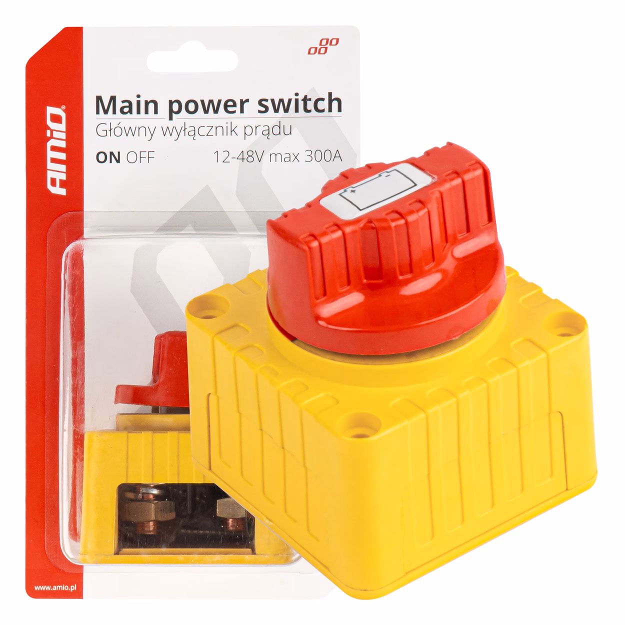 Alimentador Principal Terminal de Batería 12-48V max.300A AMIO-03839 1 Alimentador Principal Terminal de Batería 12-48V max.300A AMIO-03839