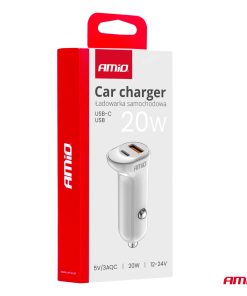 Cargador de coche USB-A+ USB-C 20W 12/24V AMiO-03875 9 Cargador de coche USB-A+ USB-C 20W 12/24V AMiO-03875 - Imagen 5