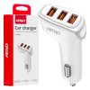 Cargador de coche 3x USB-A 3.1A 12/24V AMiO-03885