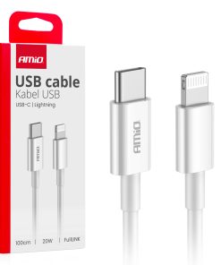 Cable 'USB-C a Lightning 20W 100cm FullLINK AMIO-03898