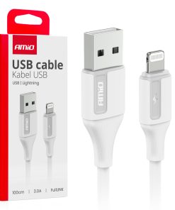 Cable USB a Lightning 3A 100cm FullLINK AMIO-03919
