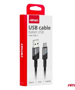 Cable USB a USB-C 3A 100cm FullLINK AMIO-03923 - Imagen 4