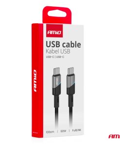 Cable 'USB-C a USB-C 60W 100cm FullLINK AMIO-03926 - Imagen 4