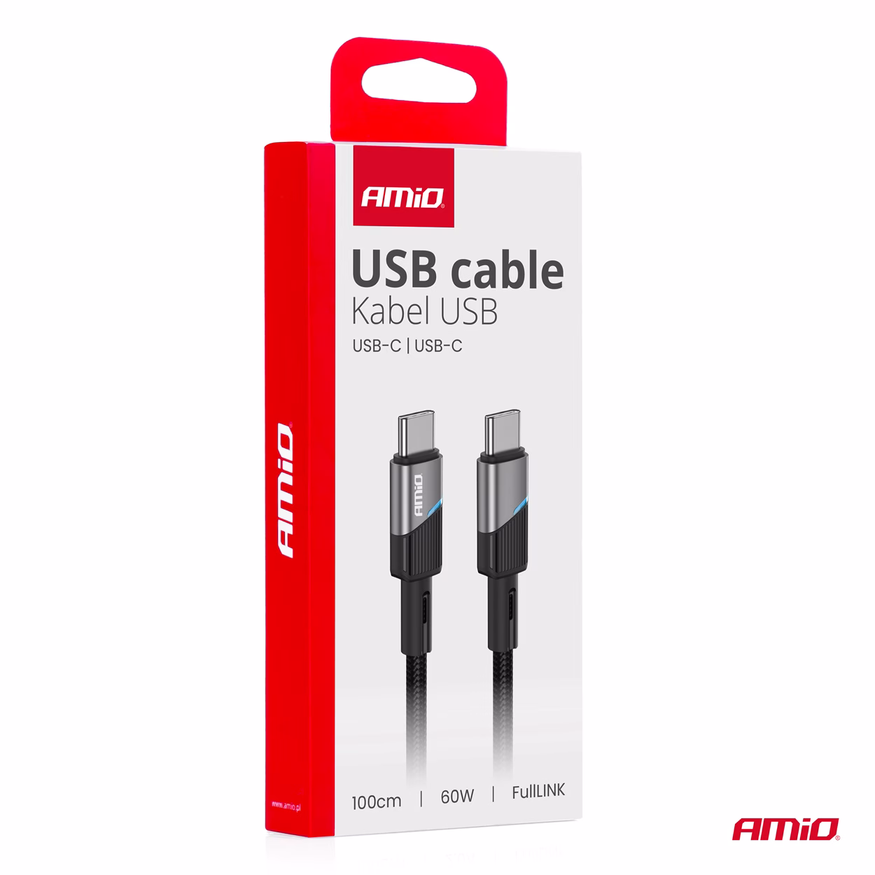 Cable 'USB-C a USB-C 60W 100cm FullLINK AMIO-03926 - Imagen 4